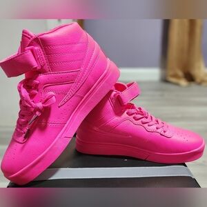 Fila High-Top Sneakers Hot Pink Retro